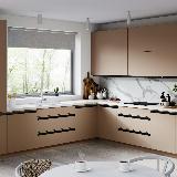 Профиль-ручка крепление саморезами для фасада 18мм, черный матовый (анод), L-3000мм