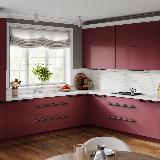 Профиль-ручка 600мм крепление саморезами графит (краска)