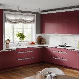 Профиль-ручка крепление саморезами для фасада 18мм, алюминий матовый (анод), L-3000мм