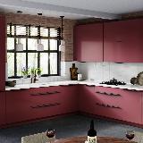 Профиль-ручка L=896мм крепление саморезами черный матовый (краска RAL 9005)