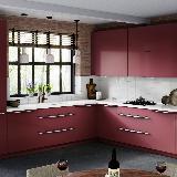 Профиль-ручка 128мм (L=196мм) крепление саморезами белый матовый (краска RAL 9003)