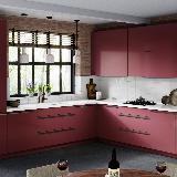 Профиль-ручка крепление саморезами графит (краска), L-3000мм