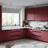 Профиль-ручка врезная для фасада 18мм, черный матовый (краска RAL9005), L-3000мм Профиль-ручка врезная для фасада 18мм, черный матовый (краска RAL9005), L-3000мм