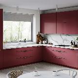 Профиль-ручка 896мм крепление саморезами золото матовое