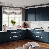 Профиль-ручка врезная для фасада 18мм, белый матовый (краска RAL9016), L-3000мм