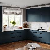 Профиль-ручка врезная для фасада 16/18мм, черный матовый (анод), L-3000мм