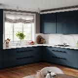 Профиль-ручка крепление саморезами черный матовый (анод), L-3000мм