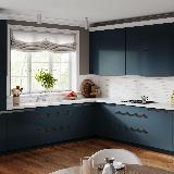 Профиль-ручка крепление саморезами для фасада 16мм, графит (краска), L-3000мм