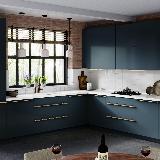 Профиль-ручка 32мм (L=60мм) крепление саморезами золото матовое (краска) Профиль-ручка 32мм (L=60мм) крепление саморезами золото матовое (краска)