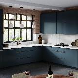 Профиль-ручка крепление саморезами графит (краска), L-3000мм