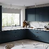 Профиль-ручка 596мм крепление саморезами алюминий матовый