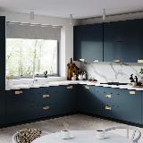 Ручка-раковина 32мм золото матовое