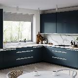 Профиль-ручка врезная для фасада 18мм, алюминий матовый (анод), L-3000мм