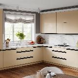 Профиль-ручка врезная для фасада 18мм, черный матовый (анод), L-3000мм