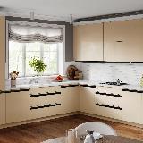 Профиль-ручка крепление саморезами для фасада 18мм, черный матовый (анод), L-3000мм