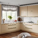 Профиль-ручка крепление саморезами для фасада 16мм,  золото матовое (анод), L-3000мм