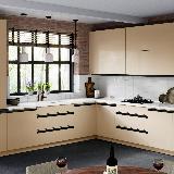 Профиль-ручка врезная для фасада 18мм, черный матовый (краска RAL9005), L-3000мм Профиль-ручка врезная для фасада 18мм, черный матовый (краска RAL9005), L-3000мм