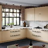 Профиль-ручка L=896мм крепление саморезами золото матовое (краска) Профиль-ручка L=896мм крепление саморезами золото матовое (краска)