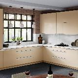 Профиль-ручка врезная для фасада 16/18мм, белый матовый (краска RAL9016), L-3000мм