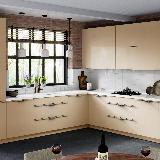 Профиль-ручка 896мм крепление саморезами золото матовое