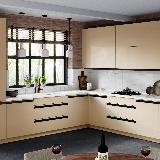 Профиль-ручка крепление саморезами для фасада 16мм, черный матовый (анод), L-3000мм