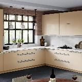 Профиль-ручка крепление саморезами для фасада 16мм, алюминий матовый (анод), L-3000мм