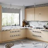 Профиль-ручка крепление саморезами белый матовый (краска RAL9016), L-3000мм