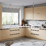 Профиль-ручка врезная для фасада 16/18мм, черный матовый (краска RAL9005), L-3000мм Профиль-ручка врезная для фасада 16/18мм, черный матовый (краска RAL9005), L-3000мм