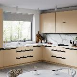 Профиль-ручка врезная для фасада 18мм, черный матовый (краска RAL9005), L-3000мм Профиль-ручка врезная для фасада 18мм, черный матовый (краска RAL9005), L-3000мм