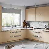 Профиль-ручка 128мм (L=196мм) крепление саморезами белый матовый (краска RAL 9003)