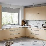 Профиль-ручка врезная для фасада 16/18мм, белый матовый (краска RAL9016), L-3000мм Профиль-ручка врезная для фасада 16/18мм, белый матовый (краска RAL9016), L-3000мм