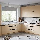 Профиль-ручка врезная для фасада 16/18мм, черный матовый (анод), L-3000мм