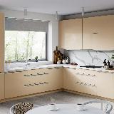 Профиль-ручка крепление саморезами белый матовый (краска RAL9016), L-3000мм