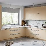 Профиль-ручка крепление саморезами для фасада 18мм, алюминий матовый (анод), L-3000мм