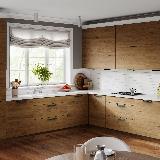 Профиль-ручка 192мм крепление саморезами черный матовый