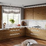 Профиль-ручка врезная для фасада 18мм, белый матовый (краска RAL9016), L-3000мм