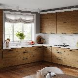 Ручка-скоба 160мм L=300мм, черный матовый/золото матовое