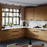 Профиль-ручка крепление саморезами черный матовый (анод), L-3000мм