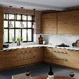 Профиль-ручка 192мм (L=220мм) крепление саморезами алюминий матовый (анод)