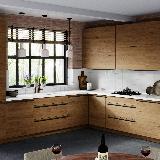 Профиль-ручка крепление саморезами черный матовый (анод), L-3000мм