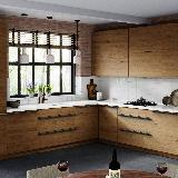 Профиль-ручка крепление саморезами графит (краска), L-3000мм