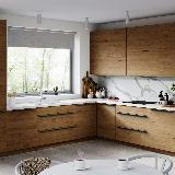 Профиль-ручка L=896мм крепление саморезами черный матовый (краска RAL 9005)