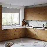 Профиль-ручка крепление саморезами черный матовый (краска RAL 9005), L-3000мм