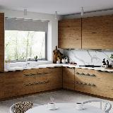 Профиль-ручка 600мм крепление саморезами графит (краска)