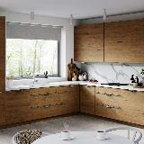 Профиль-ручка 596мм крепление саморезами алюминий матовый