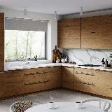 Профиль-ручка крепление саморезами графит (краска), L-3000мм