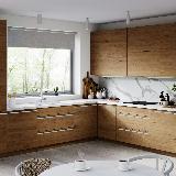 Профиль-ручка крепление саморезами белый матовый (краска RAL9016), L-3000мм