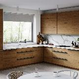 Профиль-ручка крепление саморезами графит (краска), L-3000мм