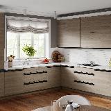 Профиль-ручка врезная для фасада 18мм, черный матовый (краска RAL9005), L-3000мм Профиль-ручка врезная для фасада 18мм, черный матовый (краска RAL9005), L-3000мм