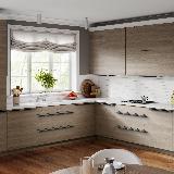 Профиль-ручка 200мм крепление саморезами графит (краска)